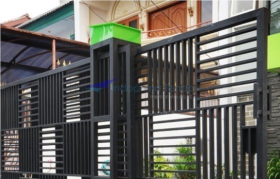 contoh desain-model pintu pagar minimalis besi untuk rumah dan harga